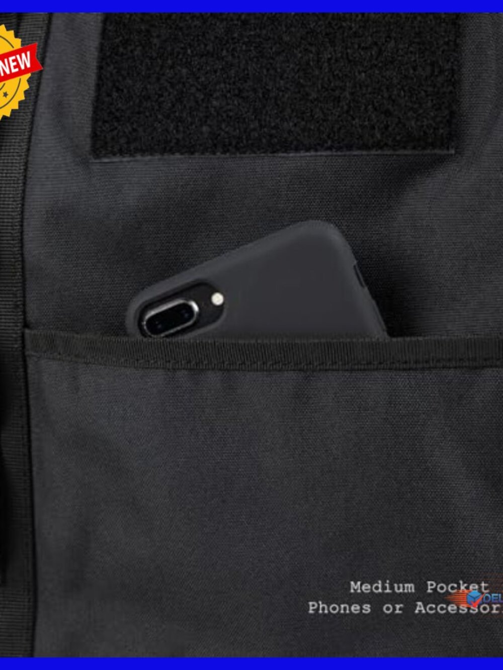 Water-Resistant Tote Diaper Bag with 8 Pockets, 31L Capacity - Picture 7 of 7